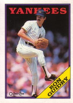 1988 O-Pee-Chee Baseball Cards 127     Ron Guidry